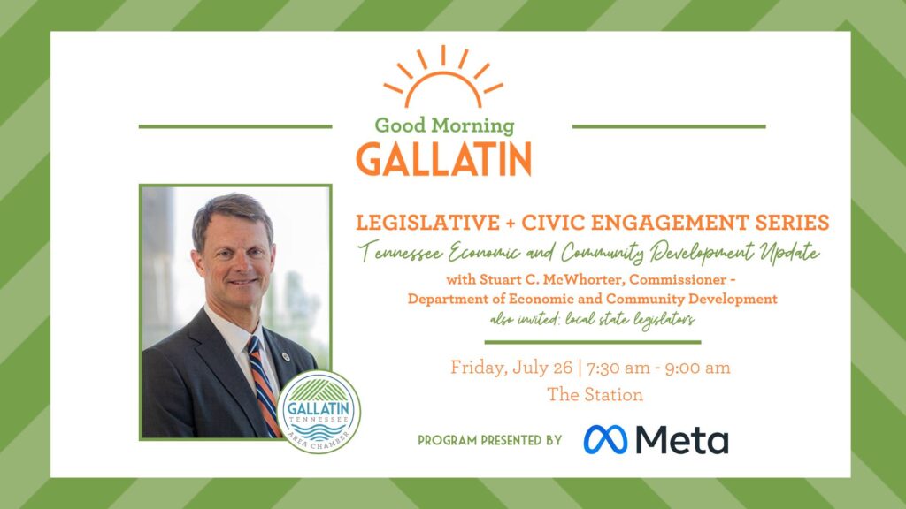 Good morning gallatin event poster